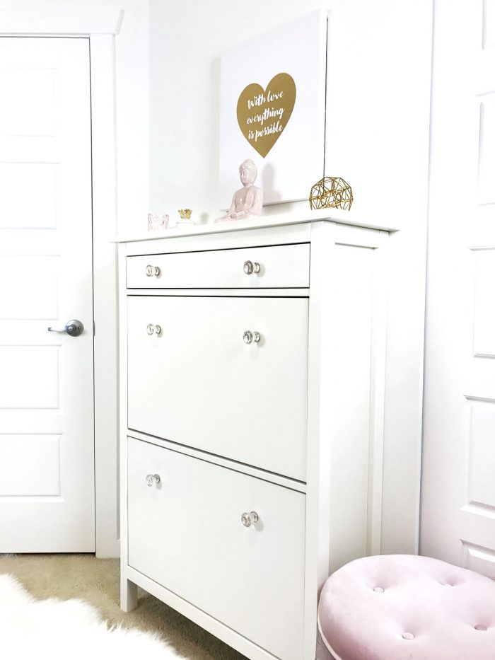 A classy tall shoe cabinet to fit small entryways - IKEA Hackers