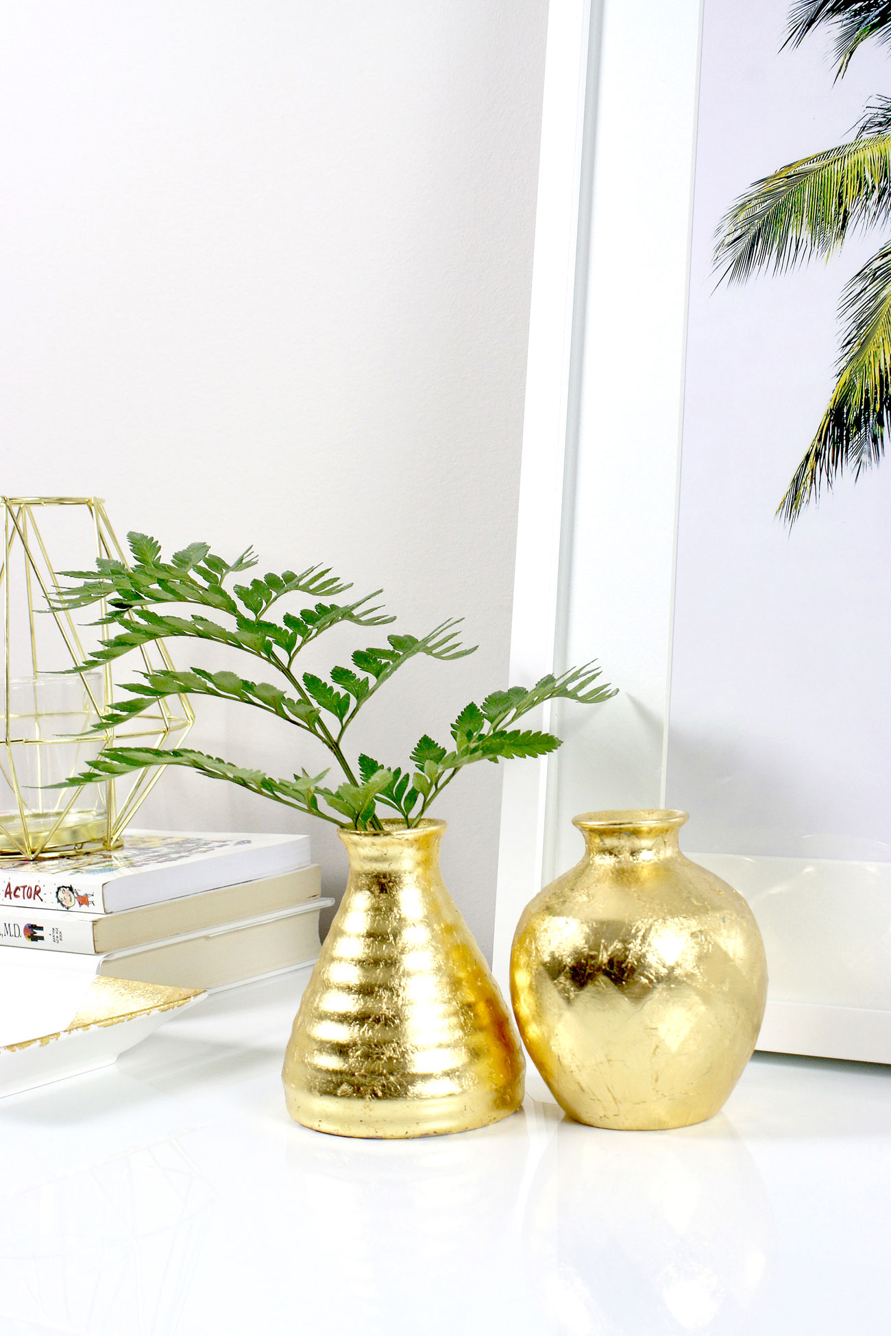 DIY Gold Leaf IKEA Vase Hack A Life Adjacent