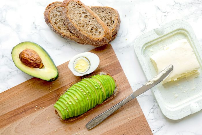 Sliced avocado, which is a monounsaturated fat