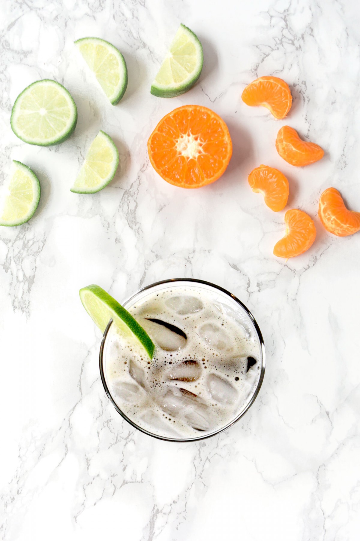 Cola essential oil combination &mdash; lime and sweet orange essential oils