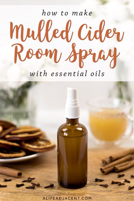 DIY mulled cider holiday room spray with essential oils