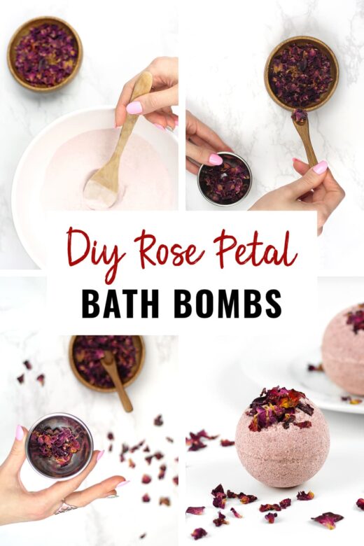 DIY Rose Petal Bath Bombs
