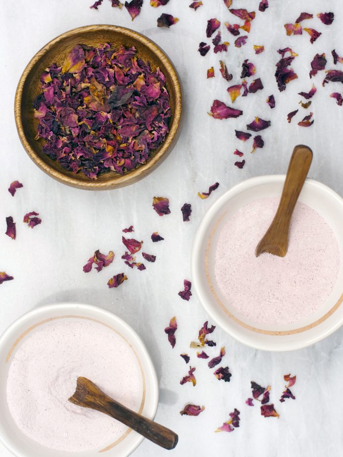 DIY Rose Petal Vanilla Bath Bombs - A Life Adjacent