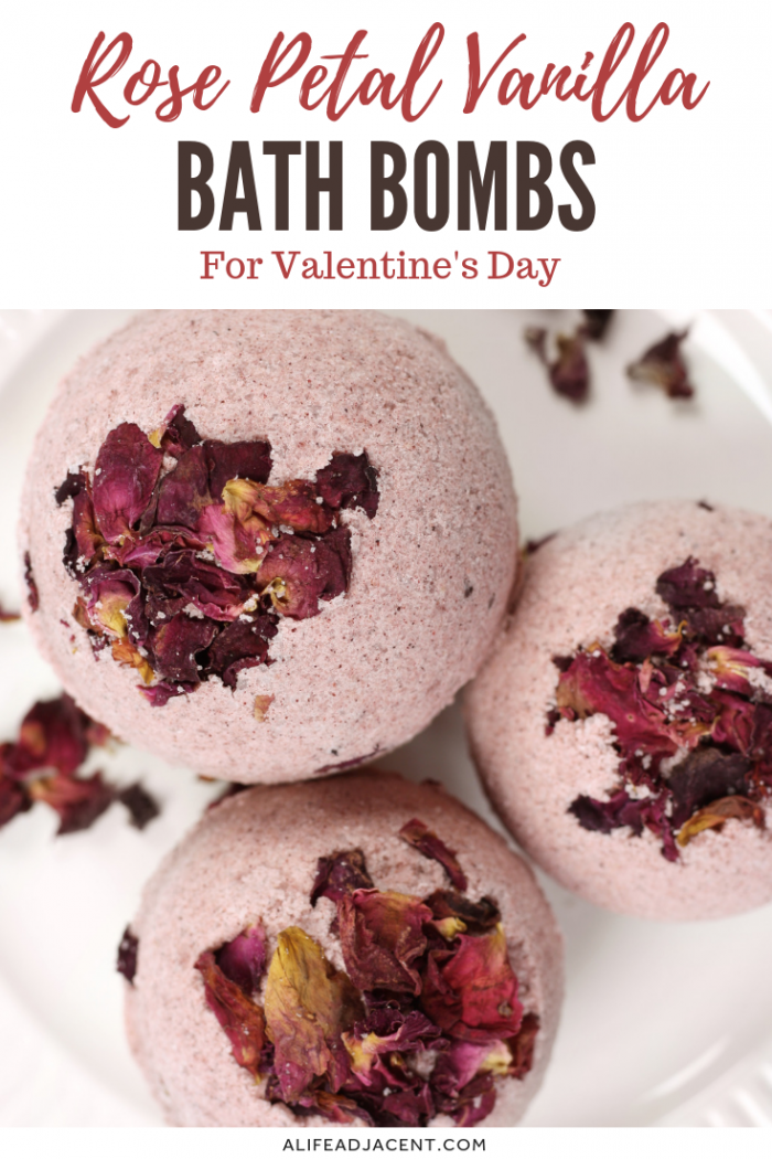 DIY Valentine's Day gift idea: DIY rose petal bath bombs