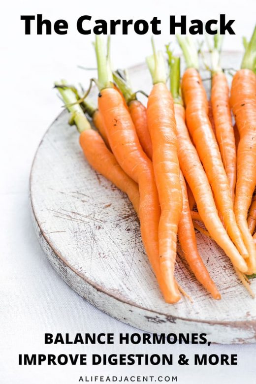 Raw carrots on plate