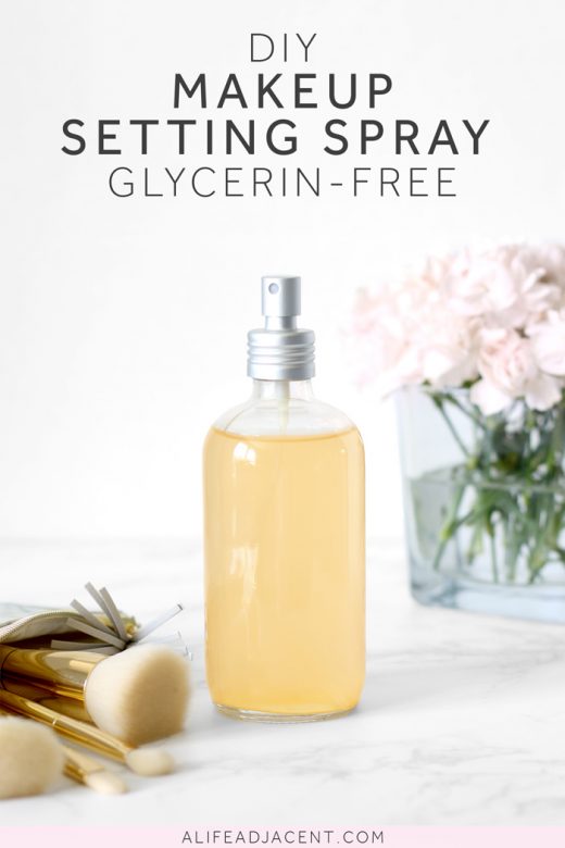 Natural DIY setting spray for makeup