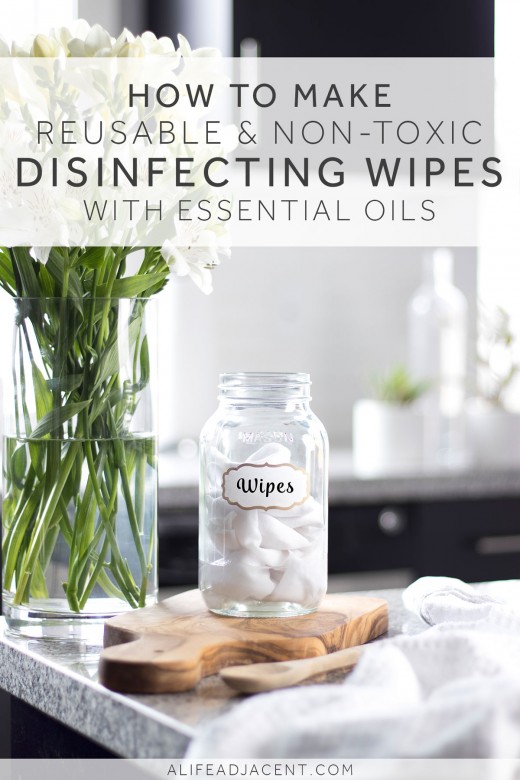 How to make reusable and non-toxic cleaning wipes with essential oils