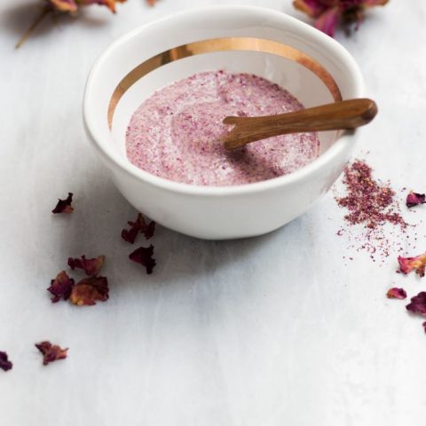 organic Rose Petals Powder, Ground Rose Petals, Pink Rose Powder