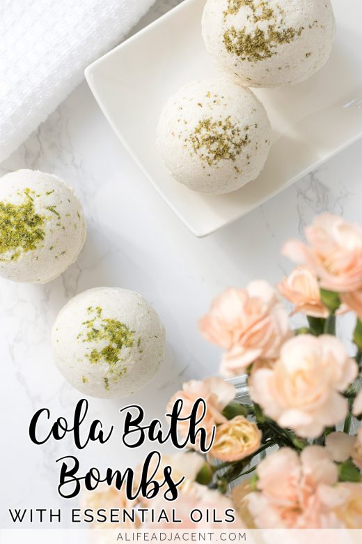 Natural DIY bath bombs that smell just like cola