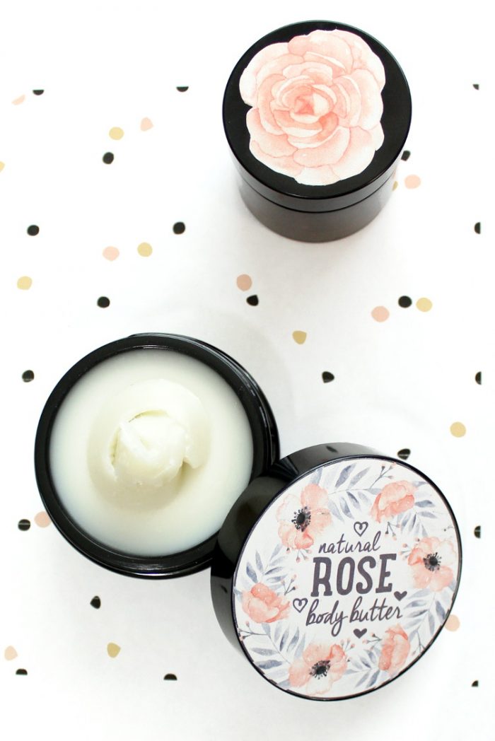 DIY rose body butter