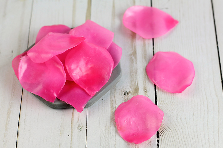 DIY soap petals