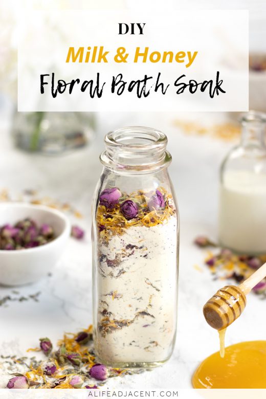 DIY milk and honey bath soak