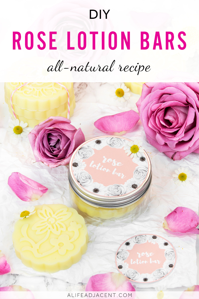 DIY Rose Lotion Bars (Vegan Lotion Bar Recipe) A Life Adjacent