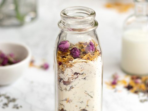 DIY Milk and Honey Floral Bath Soak - A