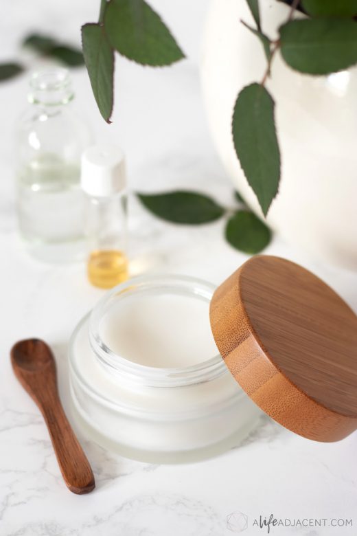 Homemade overnight face mask recipe with squalane oil