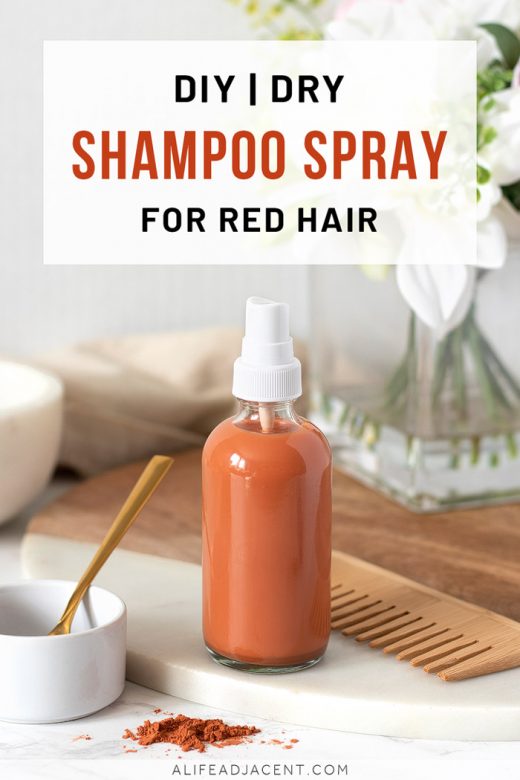 Homemade dry shampoo spray for red hair