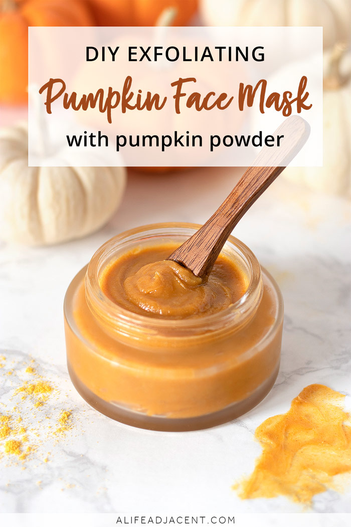 DIY pumpkin face mask