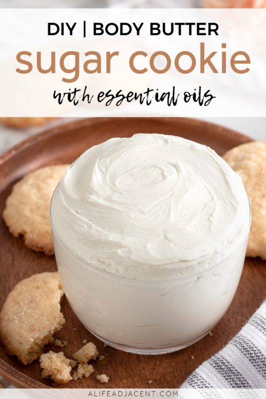 Sugar cookie body butter with essential oils