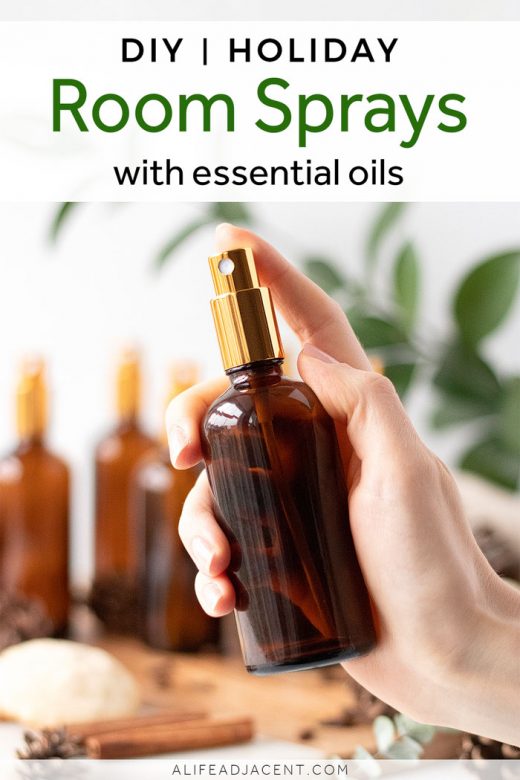 DIY holiday room sprays with essential oils
