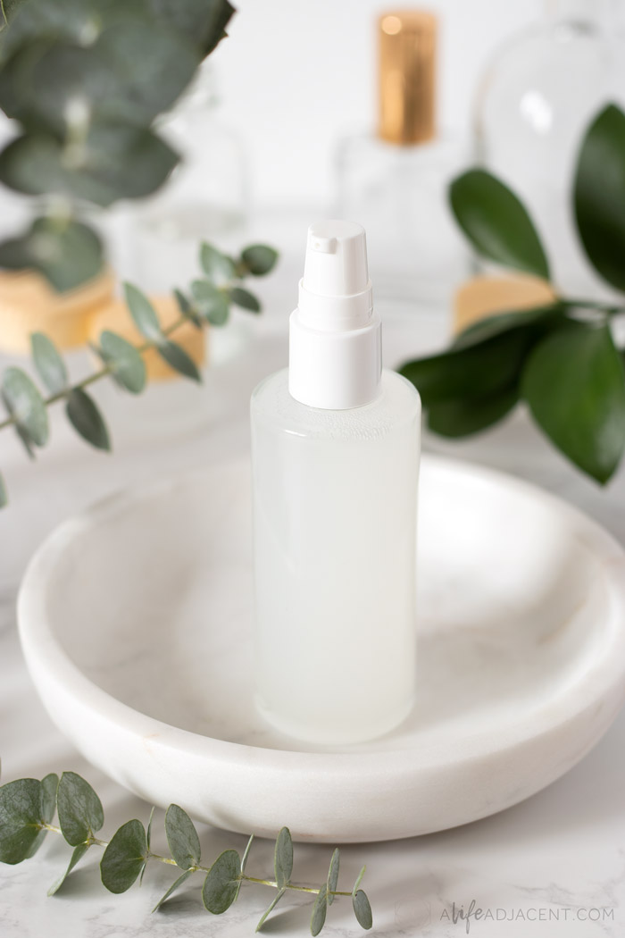 2-ingredient cleansing oil with emulsifier.