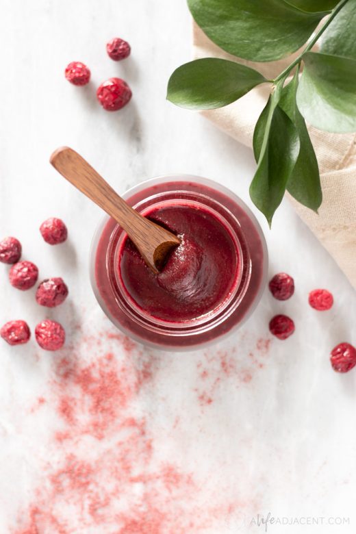 Gentle DIY Cranberry Face Scrub for Sensitive Skin A Life Adjacent