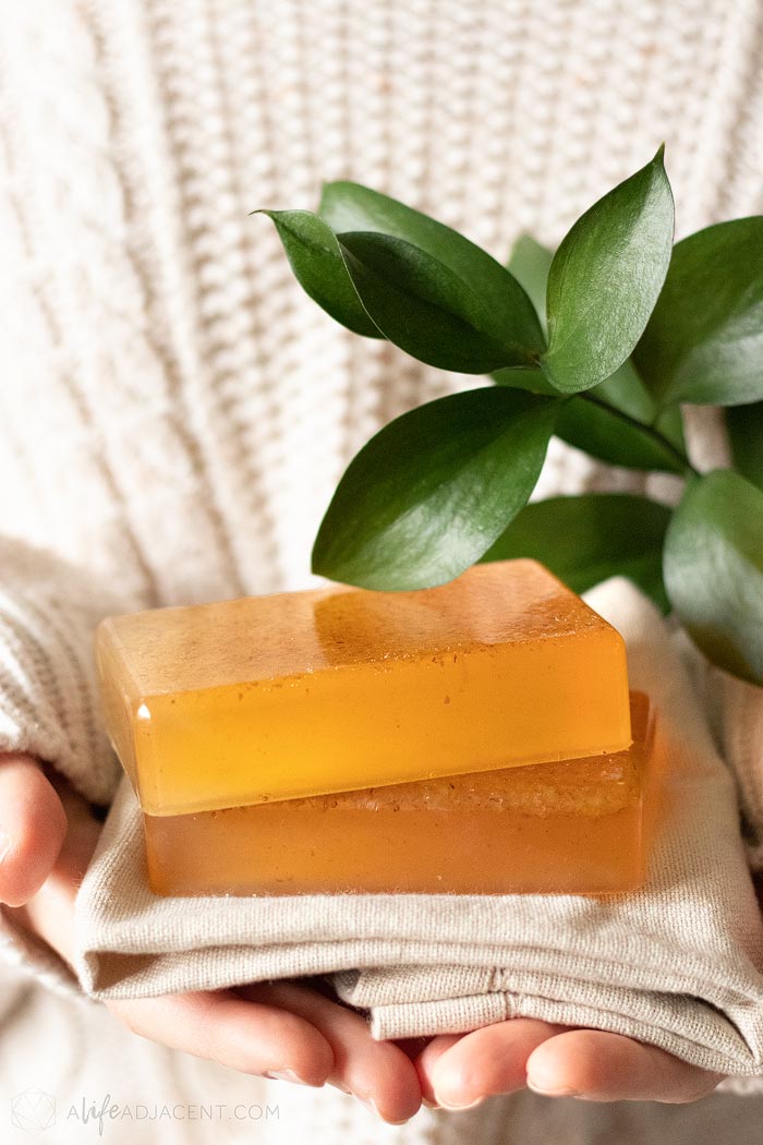 DIY honey almond soap