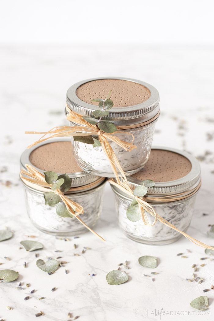 DIY air freshener jars with essential oils