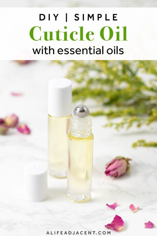 Simple homemade cuticle oil with essential oils