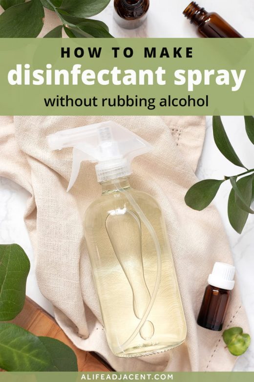 Disinfectant spray without rubbing alcohol