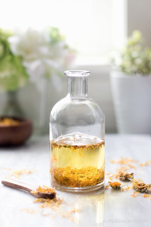 DIY calendula infused oil