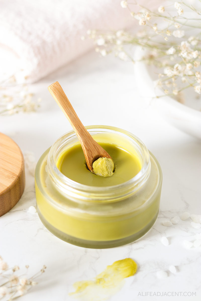 Green tea DIY overnight face mask for glowing skin