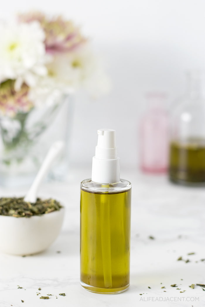 DIY Green Tea Oil Cleanser for Dry Skin A Life Adjacent