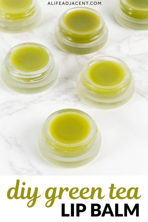 DIY green tea lip balm