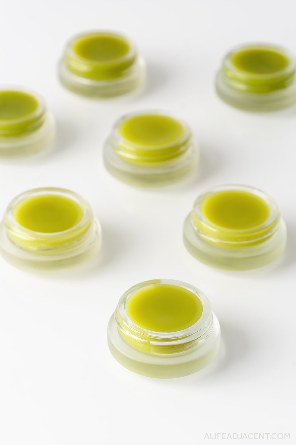 DIY green tea lip balm