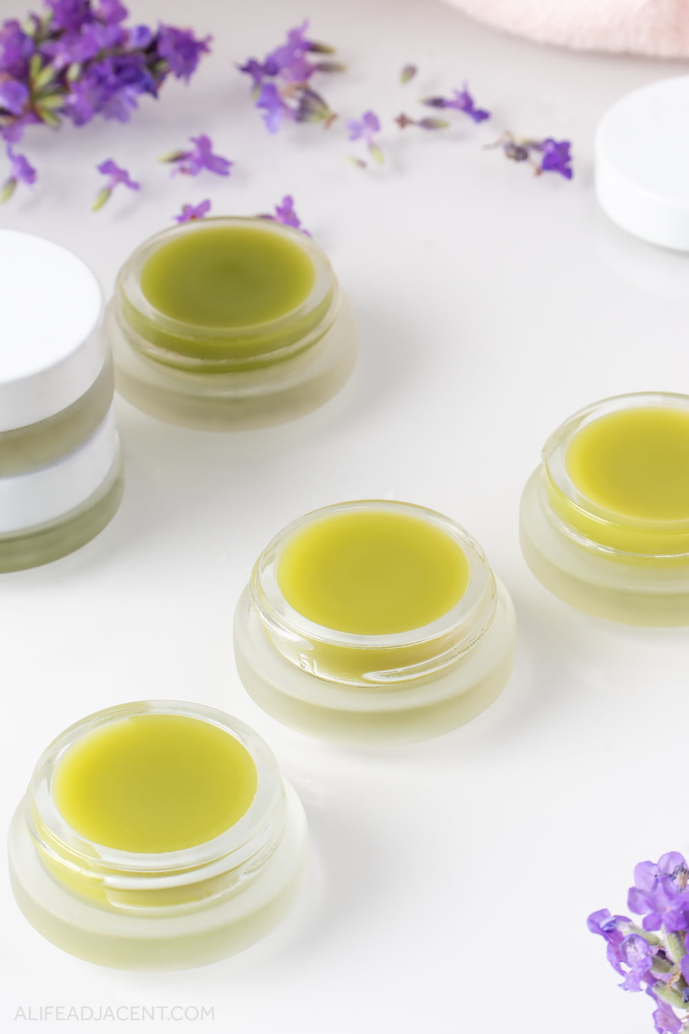 DIY lavender latte lip balm with Green Tea