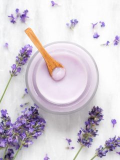 DIY oil cleansing balm with lavender