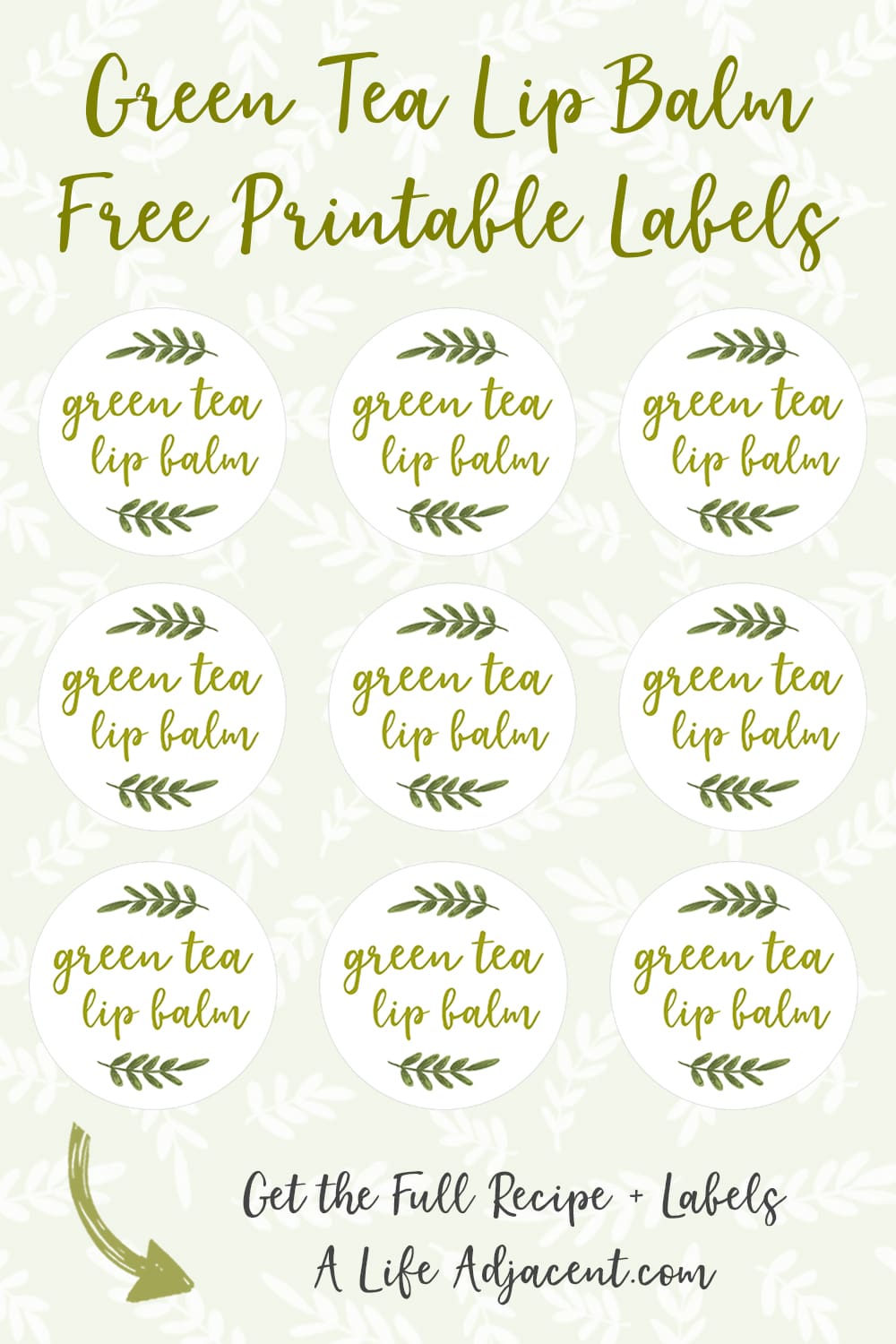 Free printable labels for DIY lip balm