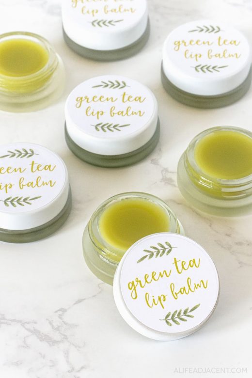 DIY Green Tea Lip Balm (with Printable Labels) - A Life Adjacent