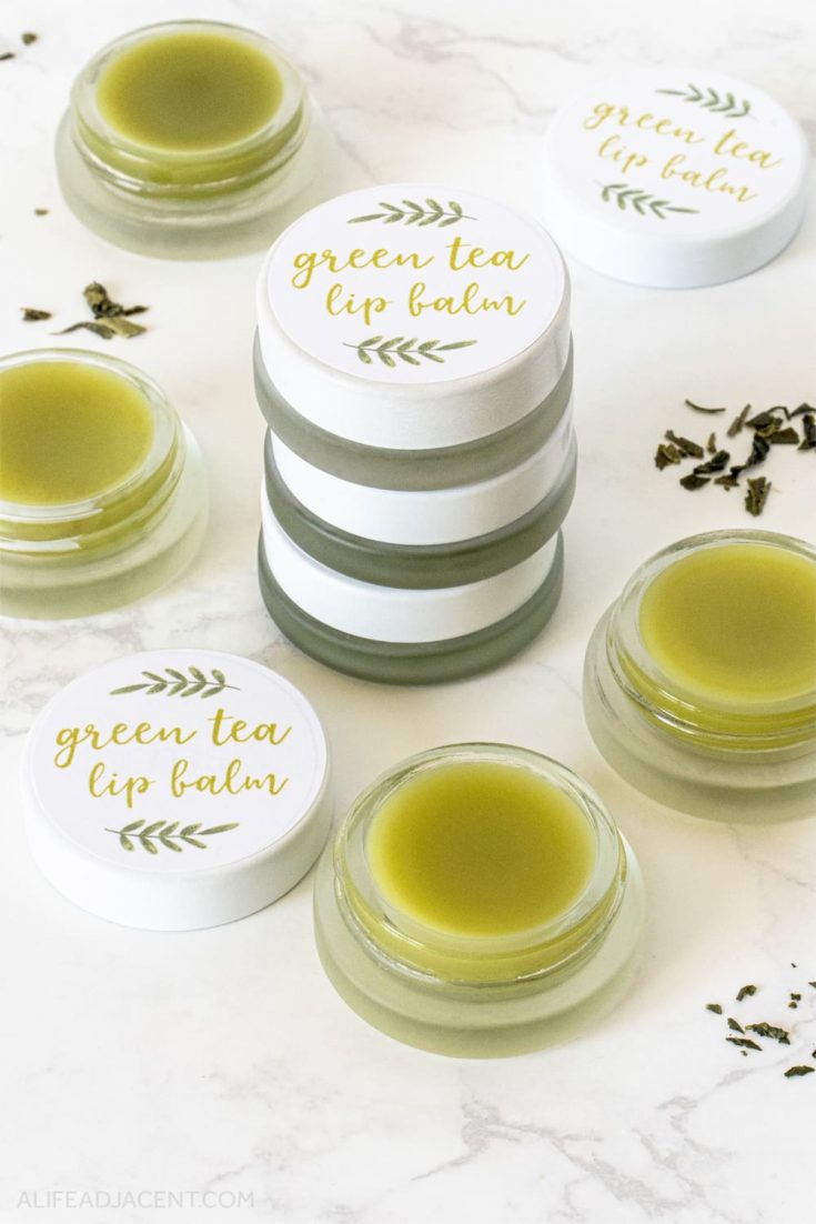 DIY Green Tea Lip Balm (with Printable Labels) - A Life Adjacent