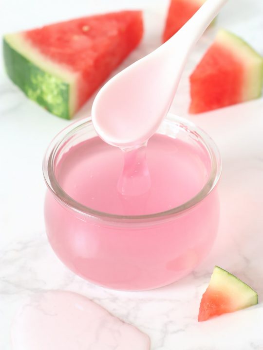 DIY watermelon face mask