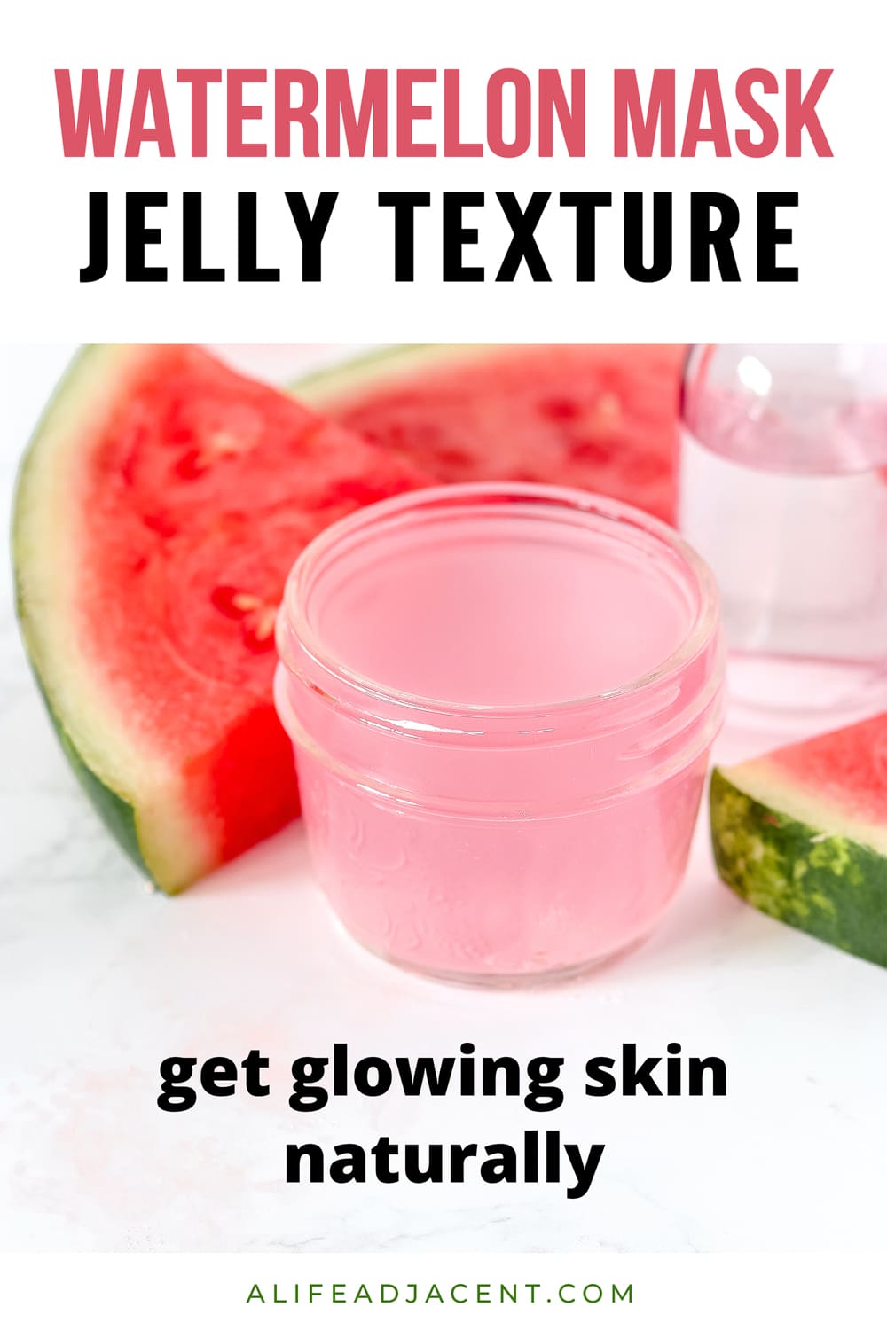 Watermelon jelly mask for glowing skin naturally.