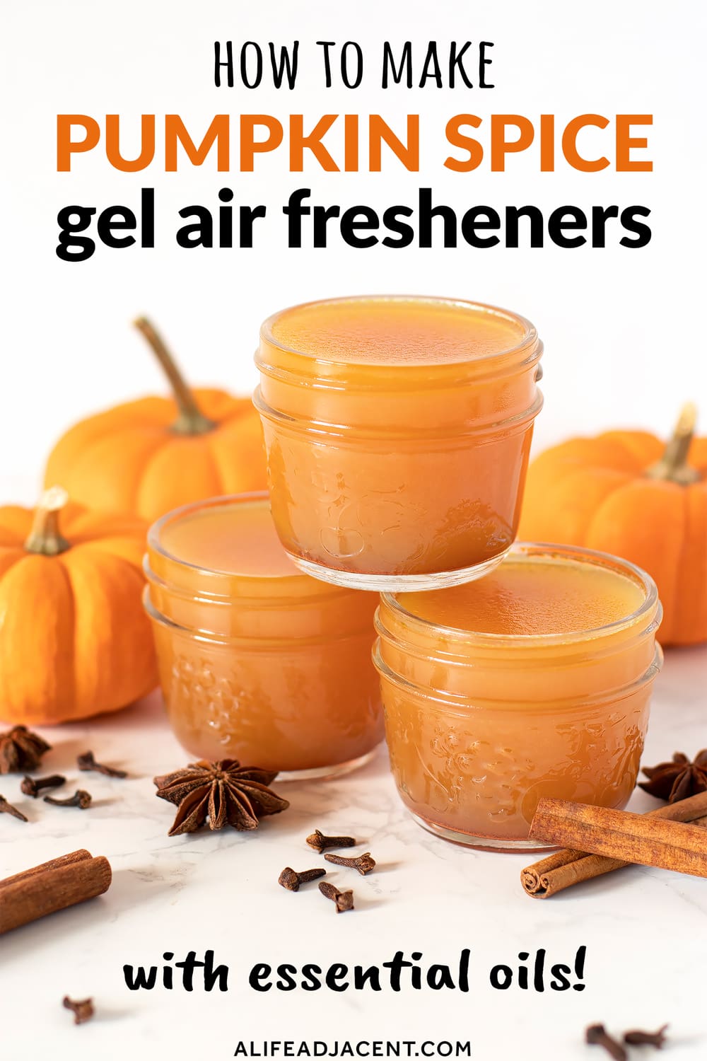 DIY pumpkin spice air fresheners with essential oils