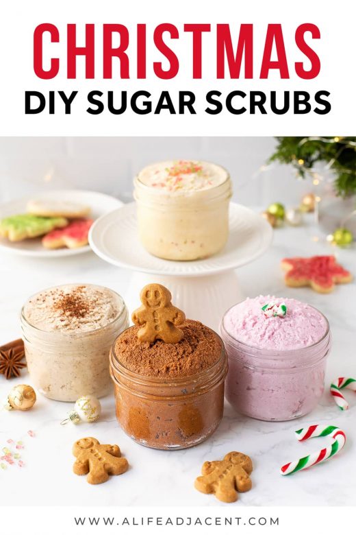 DIY Christmas sugar scrubs