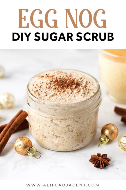 Eggnog DIY sugar scrub
