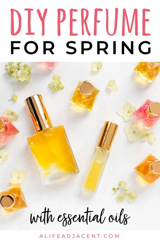 DIY perfume with essential oils for spring.