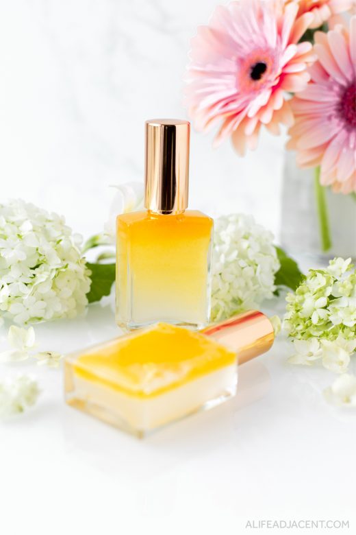 Essential oil perfumes for spring.