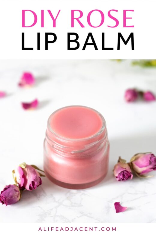 Rose lip balm DIY