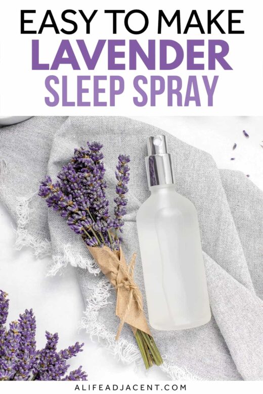 DIY lavender sleep spray.