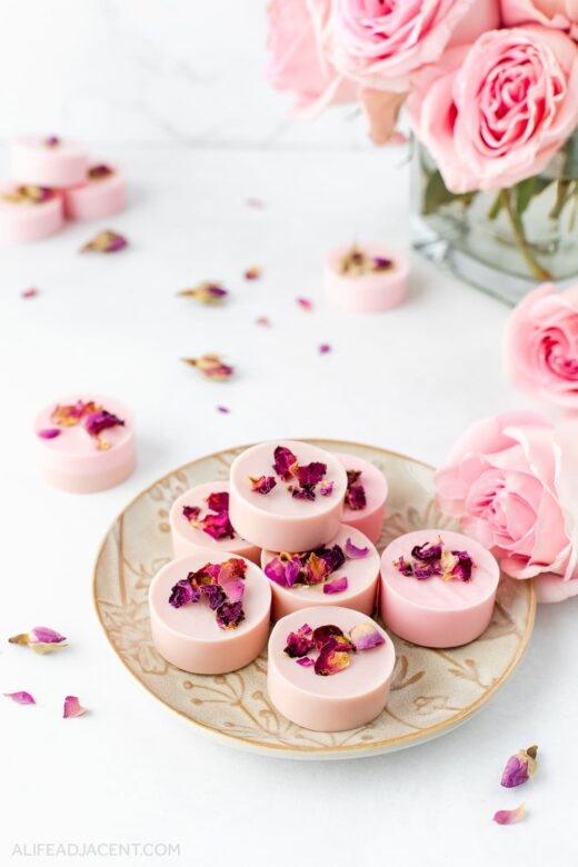Rose melt and pour soap