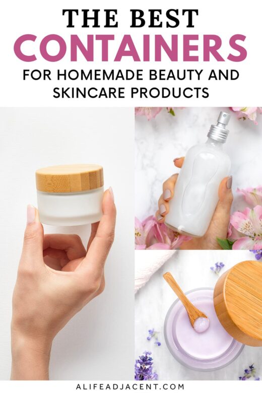 The best containers for homemade beauty and skincare products.